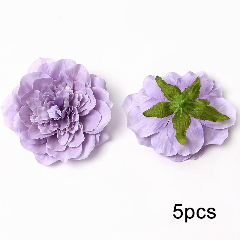 Bulk Artificial Flowers Head For Wedding Home Decor DIY Purple Flowers For Decoration Birthday Party Christmas Autumn Decoration
