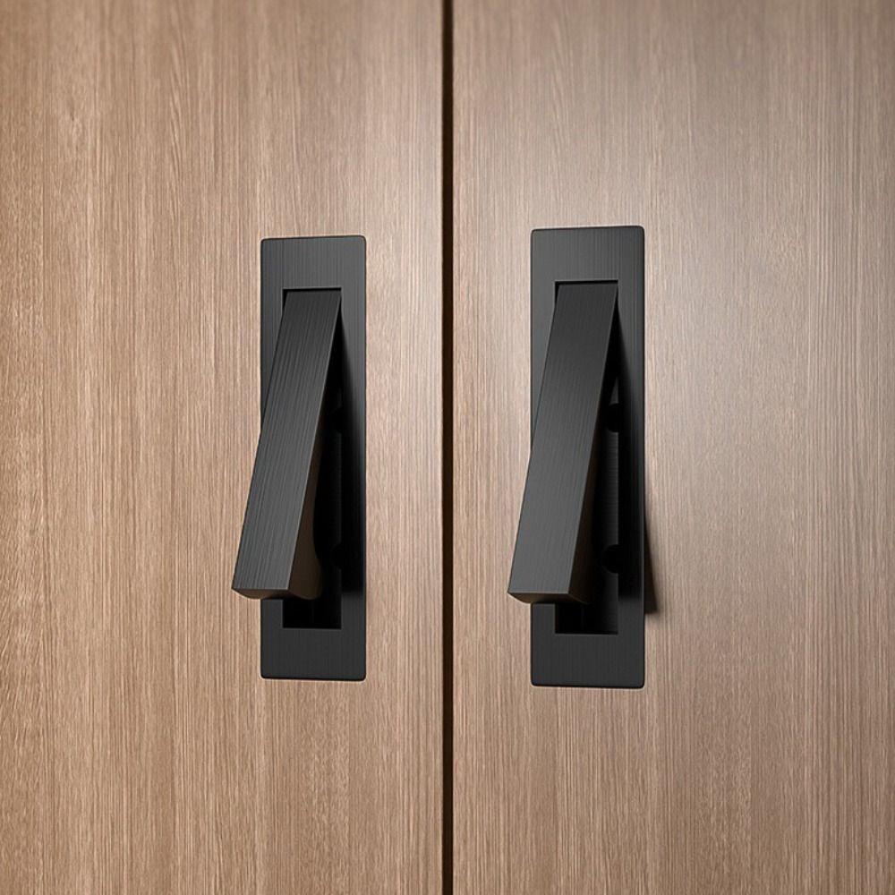 Cupboard Stainless Steel Cabinet Door Handle Durable Invisible Cabinet Pulls Embedded Hidden Concealed Handles Tatami Drawer
