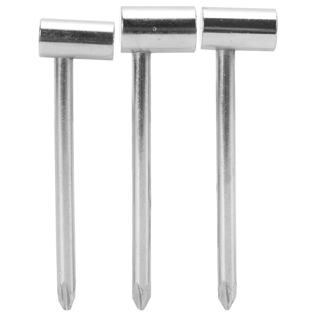 3PCS Guitar Rod Wrench Iron 7MM  8MM  6.35MM Universal Instrument Adjustment ToolSilver
