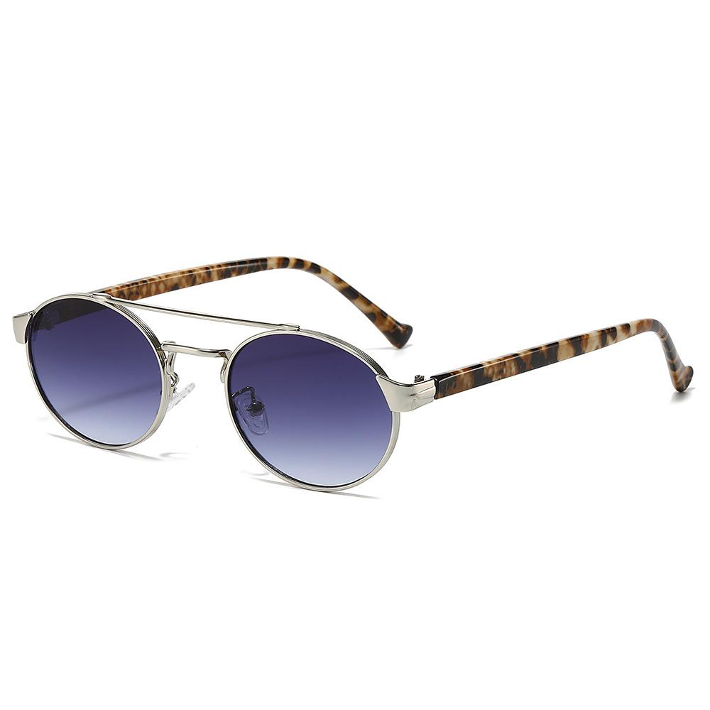 

New Double Beam Goggles Ellipse Versatile and Popular Minimalist Sunglasses Metal Hinges Are More Sturdy For Men And Women