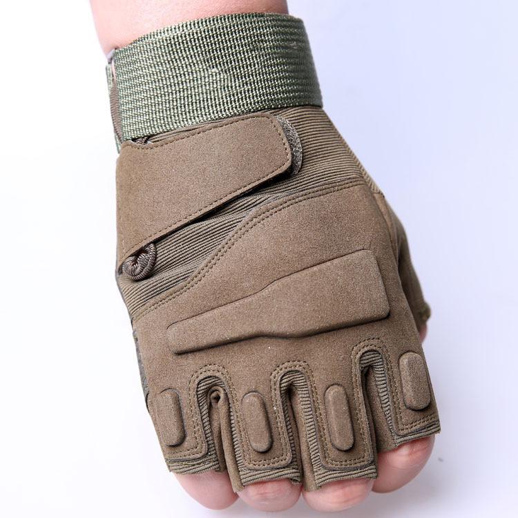 Tactical Gloves Outdoor Fitness Riding Sun Protection Half Finger With Sweat Wicking For Adults