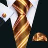 Barry.Wang Gift Ties for Men Silk Neck Tie Handkerchief Cufflinks Boutonniere Tie Clip with Gift Box