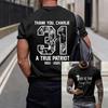 Fashionable Round Neck Short Sleeve Work Clothes Printed Tops For Mens Summer Tops