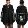 Yungblud IDOLS The World Tour  Zipper Hoodie Fans Gift Men Women Hip Hop Zip Up Hoodies Male Oversized Casual Fleece Jacket