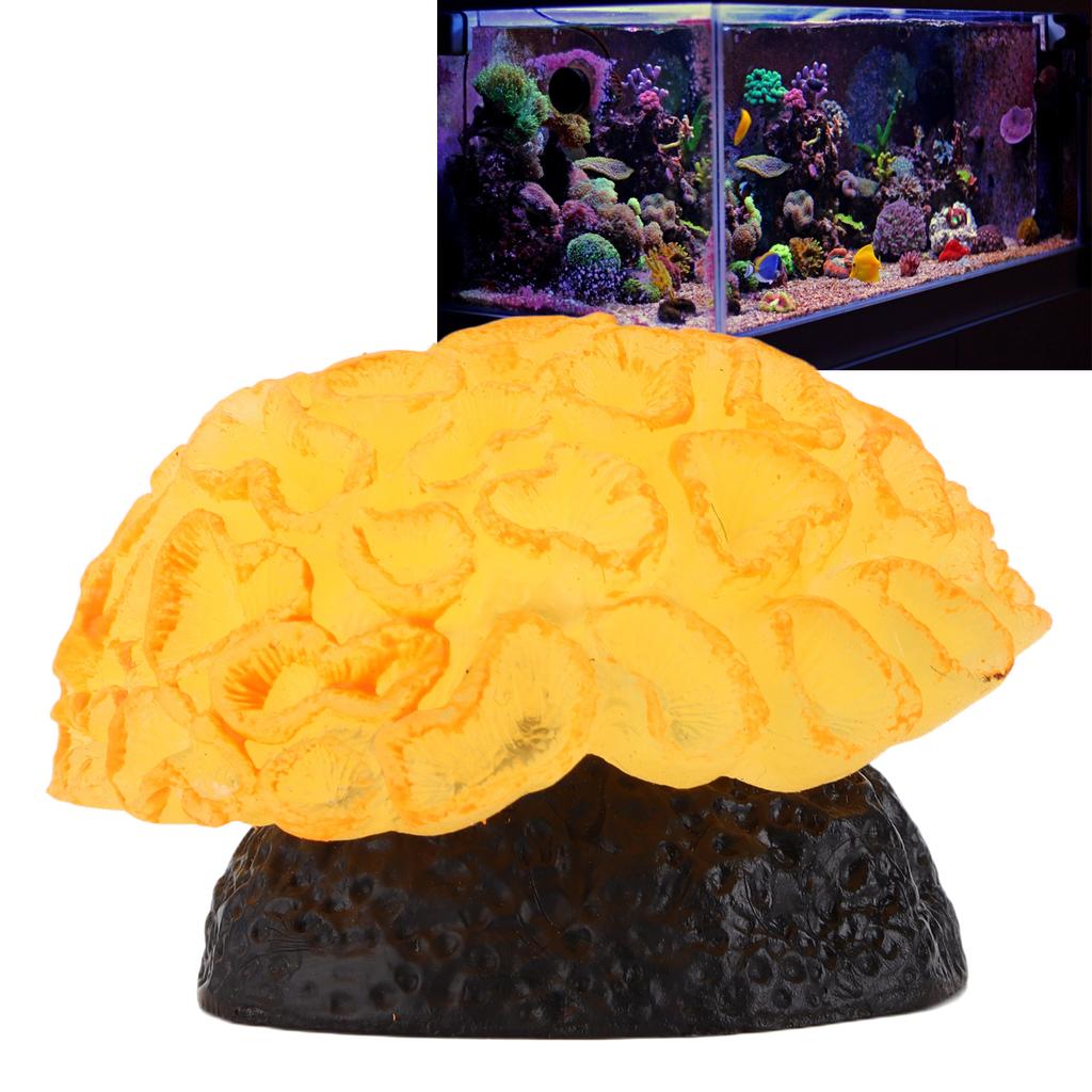 Polyresin Coral Ornaments Lifelike Silicone Sawgrass Coral for Fish Aquarium Decorations
