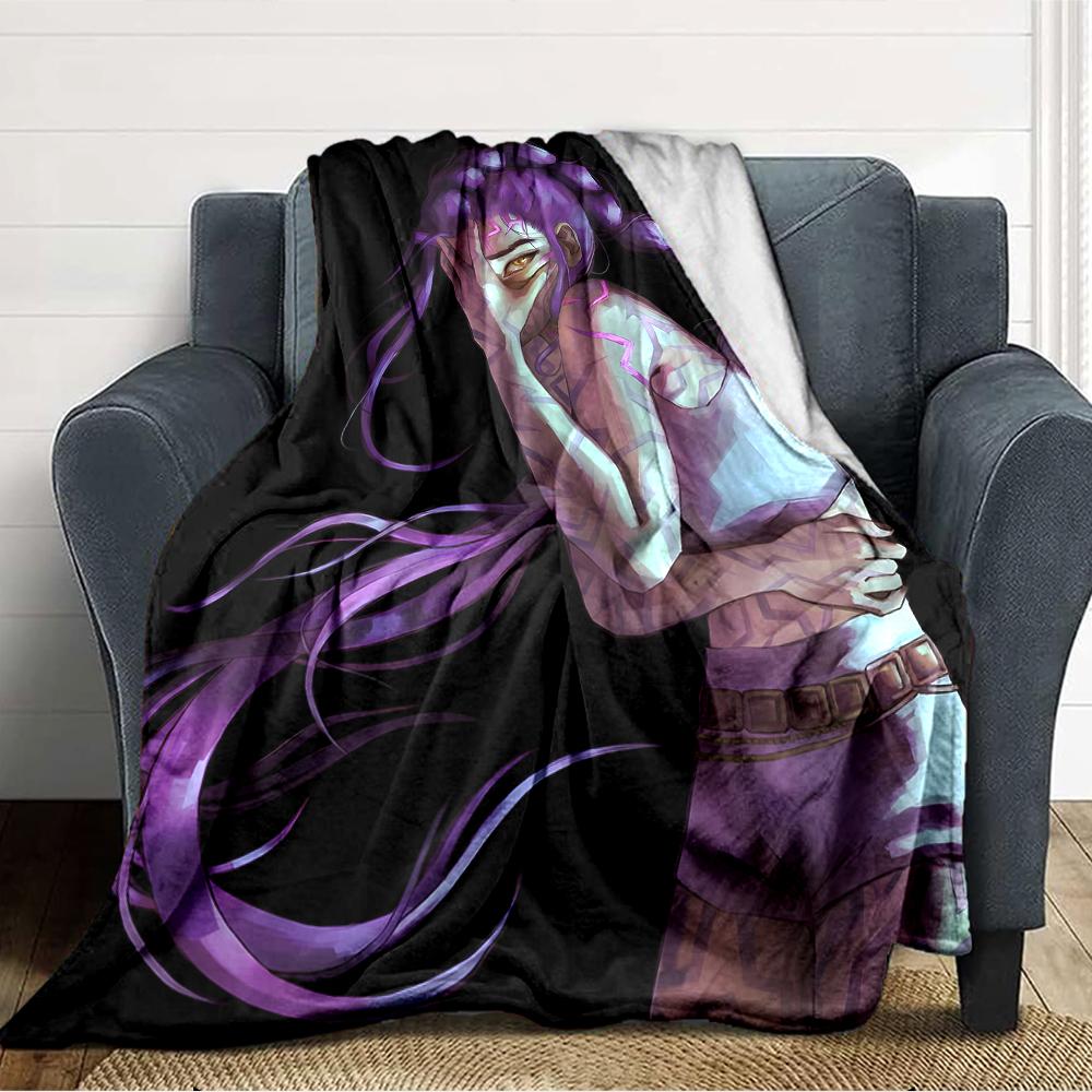 1pc KPop Demon Hunters RUMI5 Blanket, Gift, for Men and Women, Soft Blanket, Good for Sofa Bed Couch Travel, Lightweight Flannel Blanket