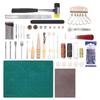 KX4B 69 Pcs Premium Leather Crafts Tools Professional Leather Stitching Trimming Tool
