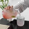 With Cup Glass Water Bottle Transparent Cold Pitcher Household Water Jug  Afternoon Tea