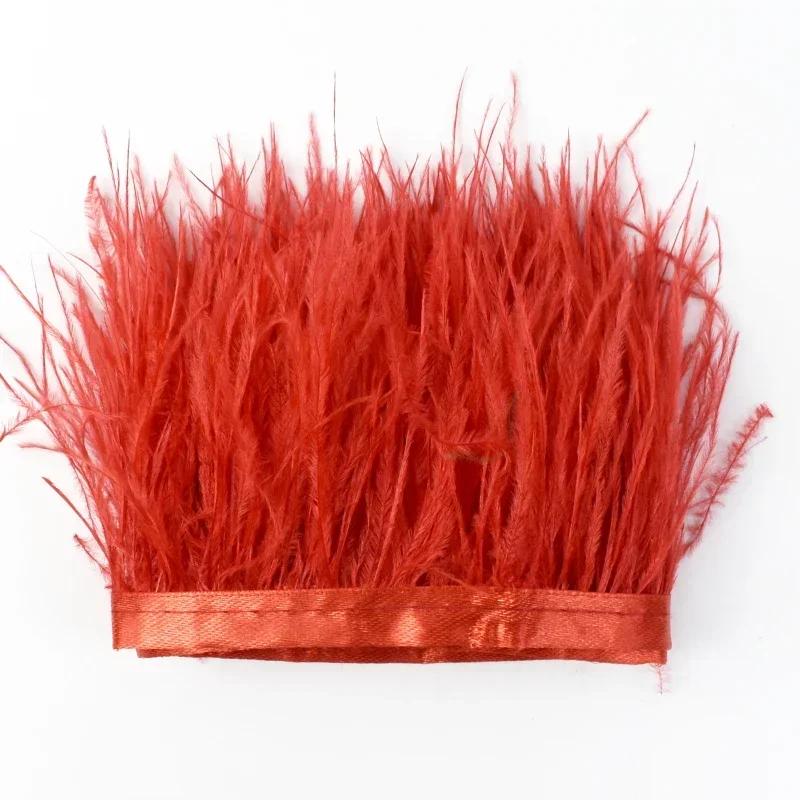 Feather2/5M 6cm Fringe Tassels for Skirt Latin Dress Feather Decorative Lace Trim Clothing Trimmings Fringes DIY Sewing Accessories