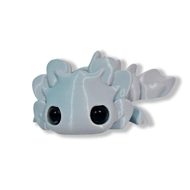 3D Printed Salamander Figures Multi-Joint Movable Simulation Eyes Kids Toy Home Living Room Desktop Decoration Children Gift