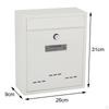 Large Wall Mount Mailbox, Lockable, Box, Capacity, Mail Box Letterbox Postbox for Door Home