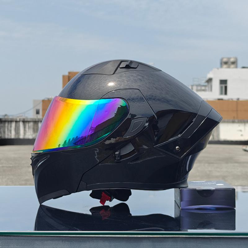 New motorcycle helmet men's face helmet women's locomotive full helmet summer double lens universal in all seasons