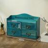 Desk Drawer Case Multifunctional Wooden Organizer Storage Cabinet Box for Makeup Supplies Rustic