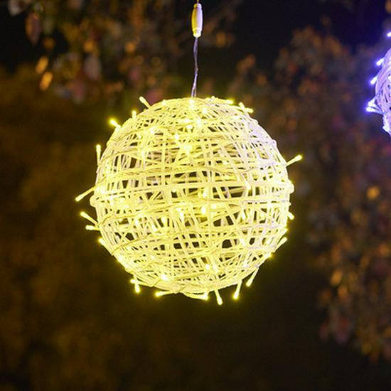 Sepak Takraw LED Decorative Hanging Tree Light - Outdoor Waterproof Landscape Lamp 20cm Lamp