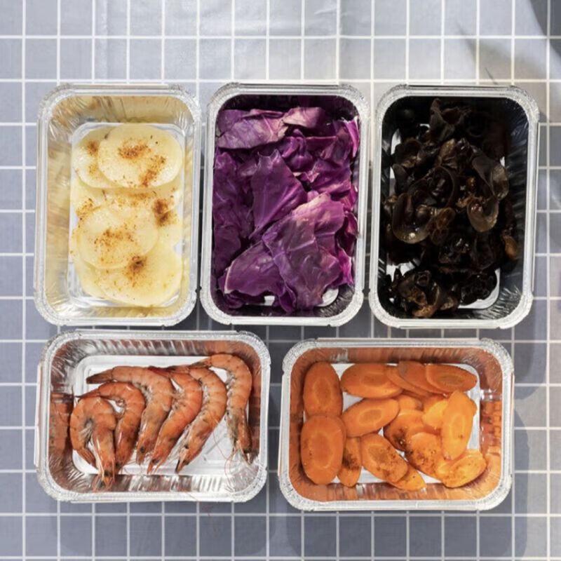Disposable Rectangular Aluminum Foil Containers