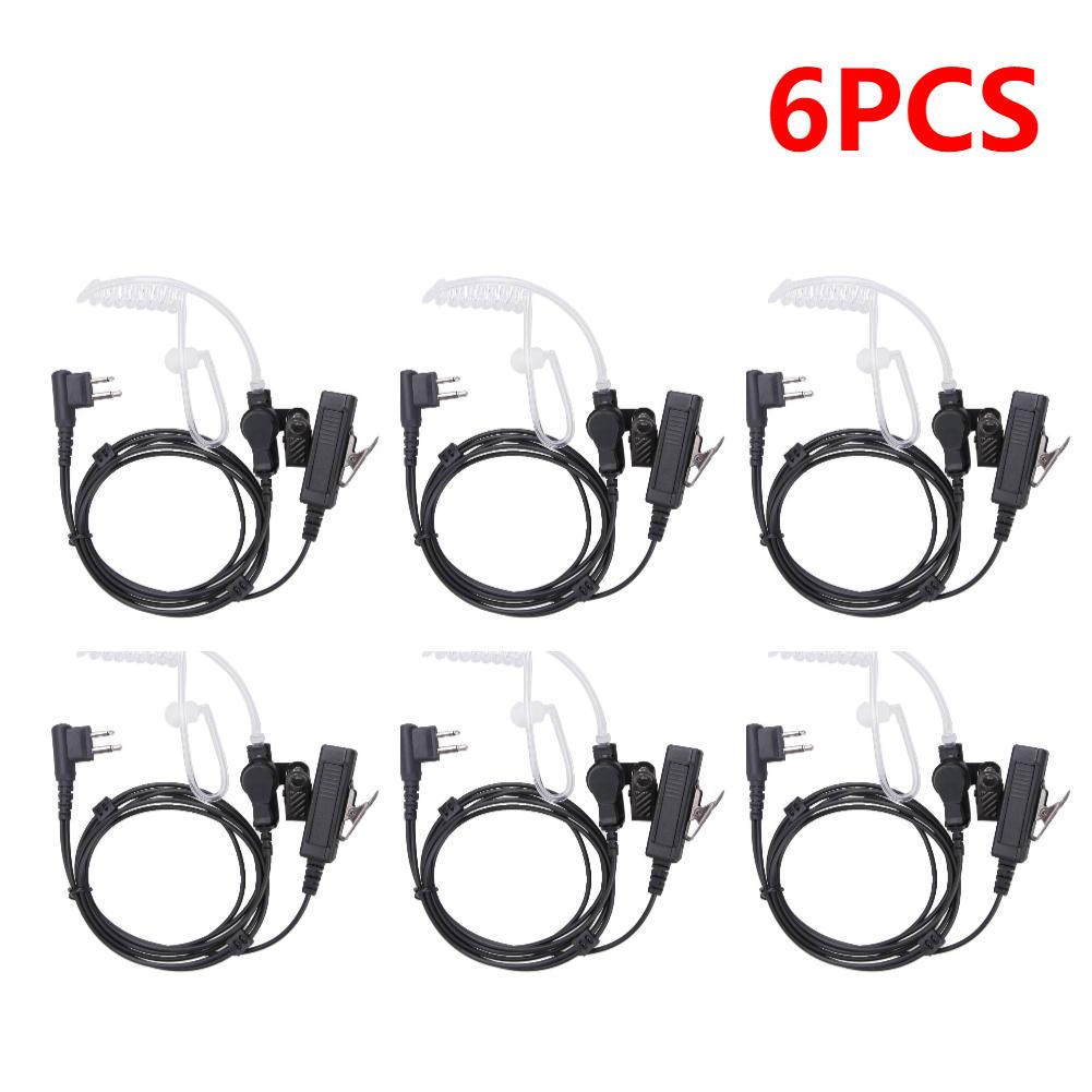 1-40 Stück 2-Pin Röhren-Ohrhörer-Headset für Motorola Funkgeräte Geräuschunterdrückendes Mikrofon für Wander-Teamwork-Überwachung