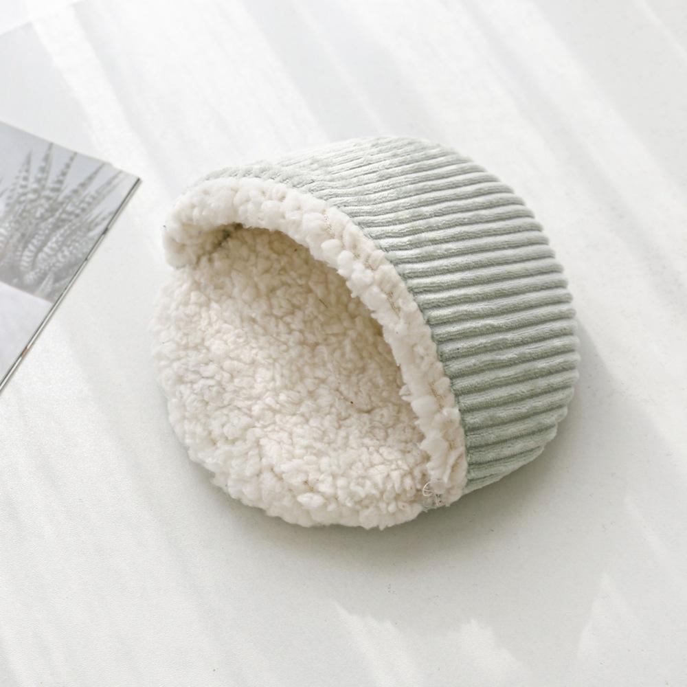 Herbst Winter Warm Solide Fleece Bettmatte Weich Fussel Schlaf Bett Nistplatz Runde Form für Kleintier Igel Hamster Kaninchen Nester Matte