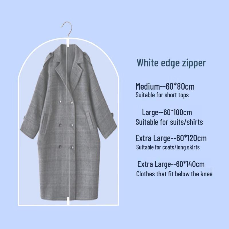 Thickened Transparent Garment Dust Cover Bag Set