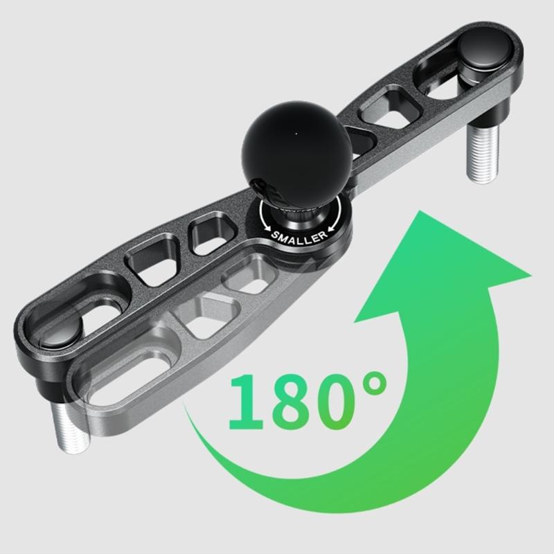 Universal Heavy Duty Aluminum Adjustable 25mm Ball Base Mount Suitable For Motorcycle Fork Stem Device Holder Accessory