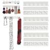 White Adhesive Wall Hanging Jewelry Rack With Hook Jewelry Display Stand Rings Earrings Necklace Keys Holder 9 Pcs/lot