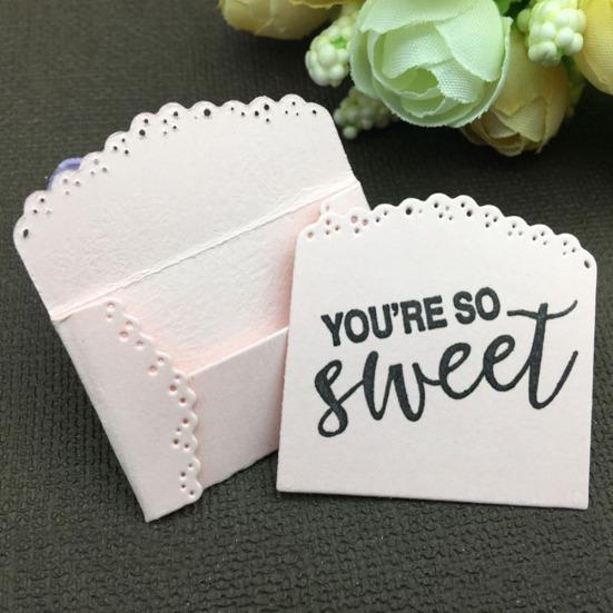 Zarf Posta Metal Kesme Kalıpları DIY Scrapbook Kabartma Kağıt Kartları El Sanatları Şablonu