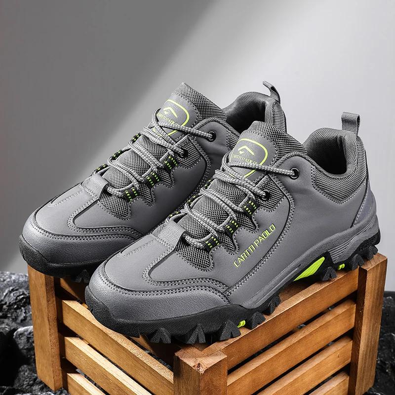 Fashion Booties Man Soccer Walker Work Sneakers For Men Winter Footwear Men's Hiking Shoes Original Brand Tennis Mountaineering Tennis