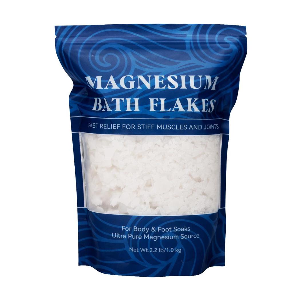 Cross-Border Magnesium Bath Flakes - 1kg Soaking Salts with Magnesium Chloride & Epsom Minerals.