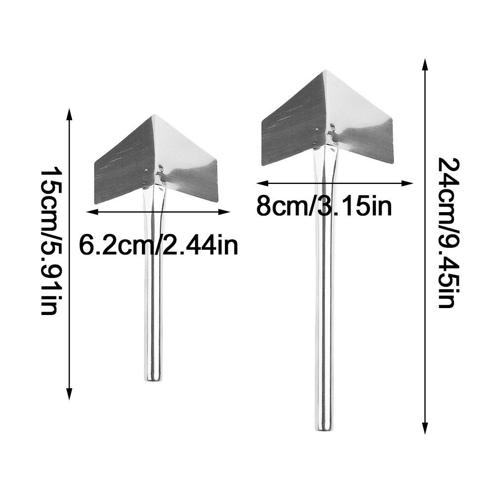 Outdoor Corner Trowel Stainless Steel Garden Metal Handle 90 Degree Drywall Outdoor Corner Trowel Small Rounded Cutting Tools