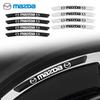 4 buc Insigne Auto din Aluminiu Autocolante Butuc Roată Decal Decorativ Jante Auto Pentru Mazda Speed 3 5 6 BK CX-3 CX-5 CX7 CX-7 Demio Axela MS