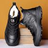 Fashion Genuine Leather Men Boots Winter Natural Cow Leather 2024 Warm Comfortable Non-Slip Men'S Winter Boots Zapatos De Hombre
