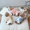 Girls Sandals Sweet Flowers Lace Kids Beach Shoes Hollowed-out Ins 2025 Summer New Children Fashion Princess Shoes Soft Sole