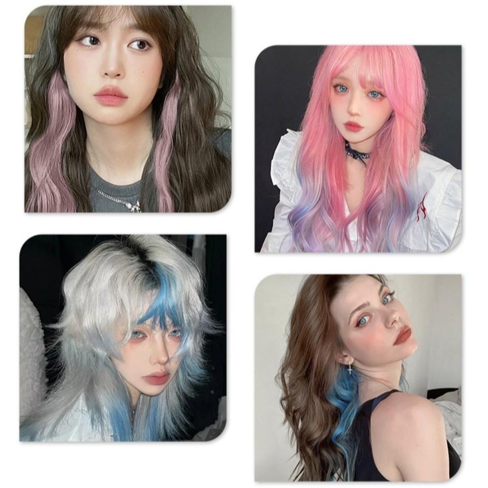 6Pcs/Set Hairdressing Hair Applicator Brush Professional Hair Highlight Dyeing Board Plate  Salon