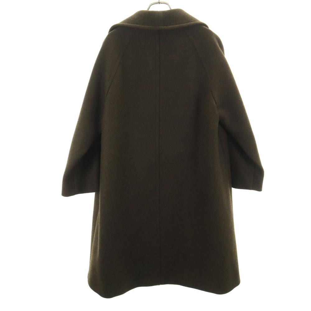 CELINE French cashmere blend Melton coat 40 khaki Women Used