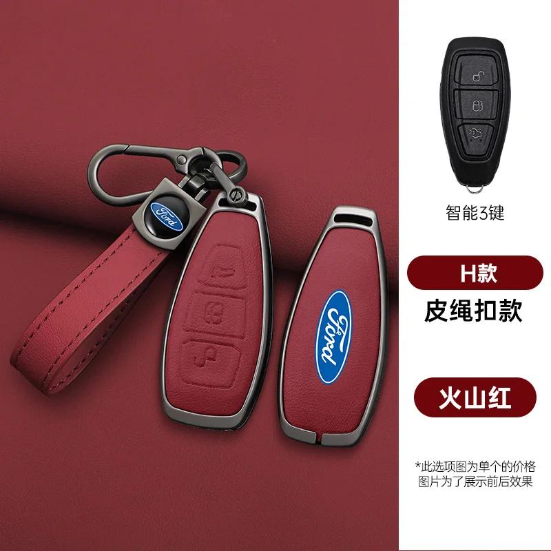 KLYD4 Zinc Alloy Car Remote Smart Key Case Cover Shell Fob For Ford Focus 3 4 ST Mondeo MK3 MK4 Fiesta Fusion Kuga 2013 2014 2015 2017