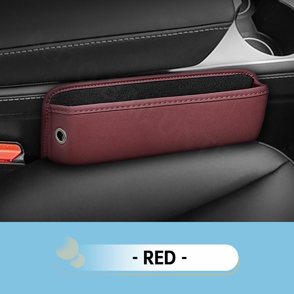 

Car Seat Gap Organizer Storage Box Leather For Opel Astra F G H J K Corsa B C D E F OPC Mokka Insignia Crossland Accessories красный