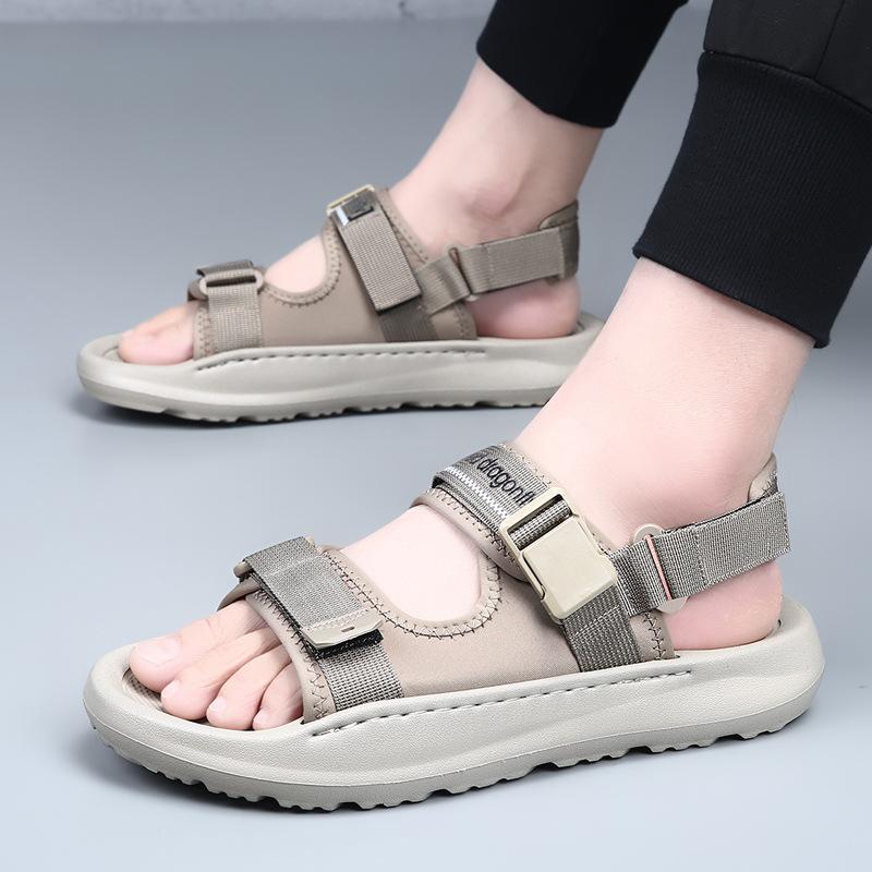 Fashion Sandals for Men Driving in Summer New Style for External Wear Anti Slip Anti Odor Cool Drag Beach Dual-use Men's Slippers