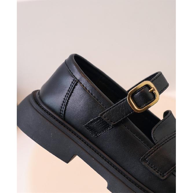 Little Girl Leather Shoes Princess Shoes Spring and Autumn New Style Girls Black Campus Performance Korean Version Children's Single Shoes Trendy