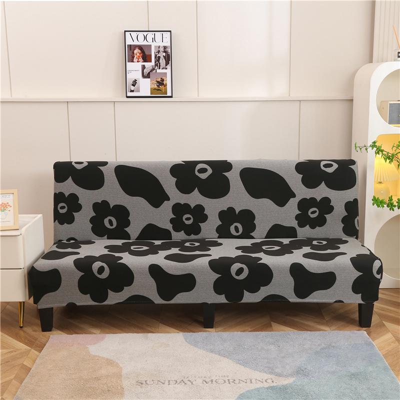 folding sofa bed cover for living room armless sofa covers elastic spandex material soft slipcovers