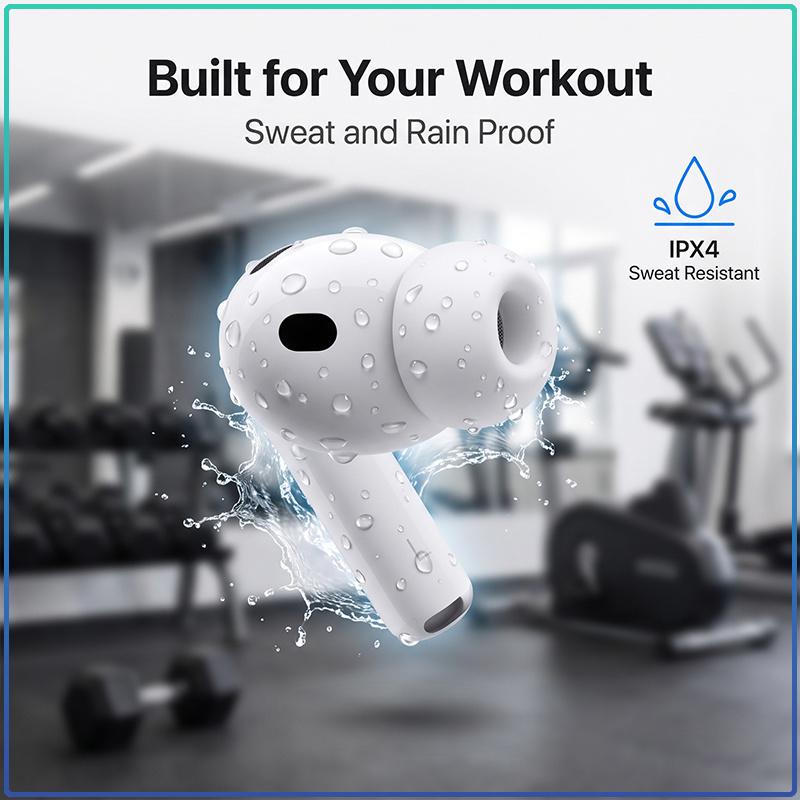 Wireless Earbuds Air Pro 3 With Immersive Audio Noise Isolation 4 Ear Tip Sizes And Pocket Size Charging Case For Travel