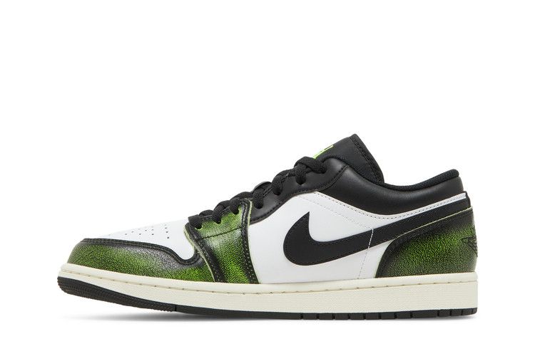 Men's Sneakers Nike Jordan 1 Low Wear Away Electric Green Black/Electric Green
