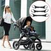 1 set di morsetti adattatori universali per passeggini gemelli, compatibili con la maggior parte dei passeggini dello stesso modello.