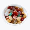 100G/Set Natural Mixed Agate Stone Tumbled Rainbow Crystal For Church Prayer Vase Filler Landscape Home Decor