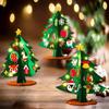 1SET Children DIY Felt Christmas Tree Toys Handmade Xmas Tree Crafts Material Desktop Decoration Navidad New Year Gifts for Kids
