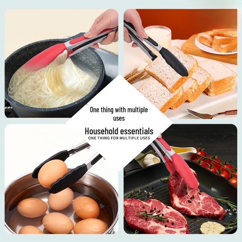 MDNG Silicone & Stainless Steel Kitchen Tongs