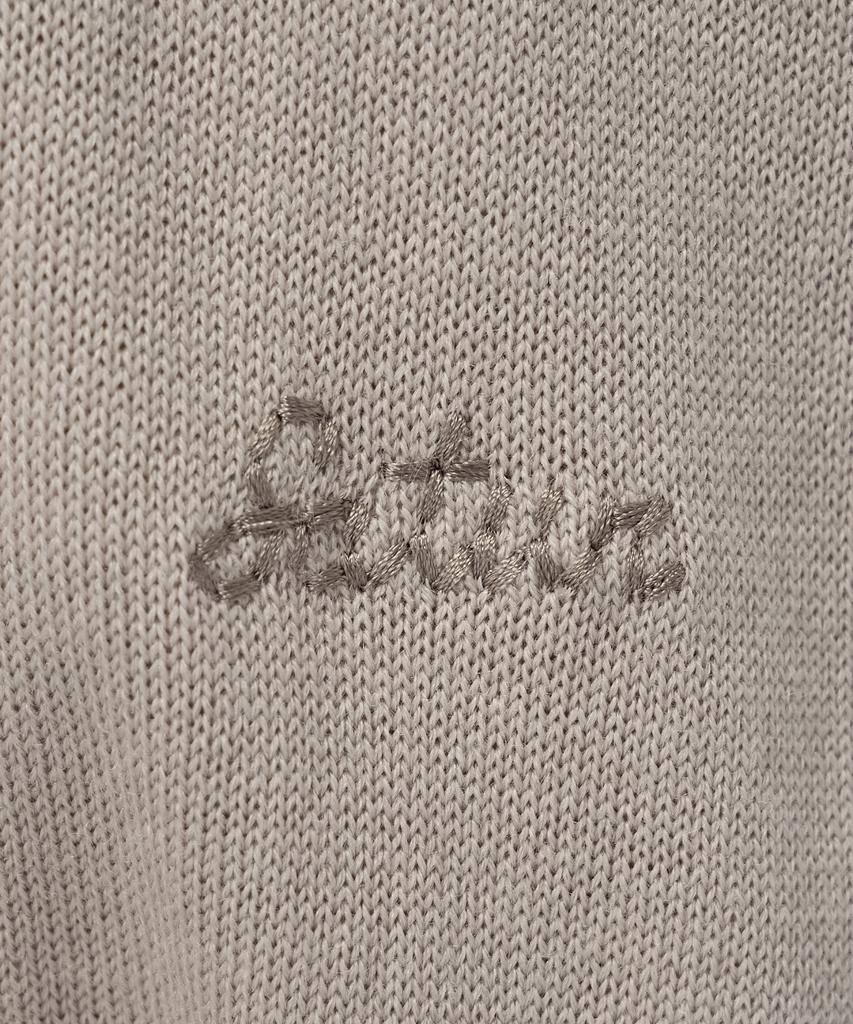 Seteo (W) V-Neck Fine Wool Knit Beige