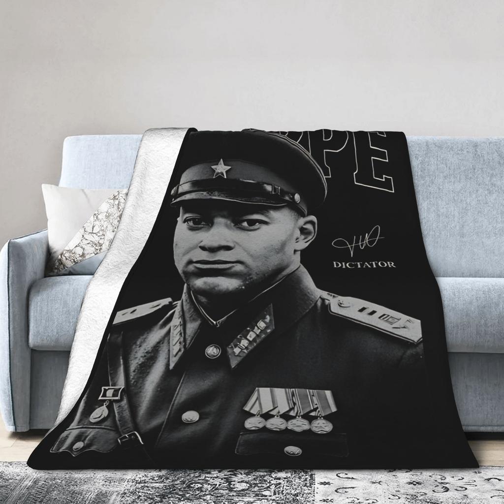 Funny M-Mbappes Fleece Blankets Soccer Meme   Vintage Throw Blanket for Home 200x150cm Bedspread,