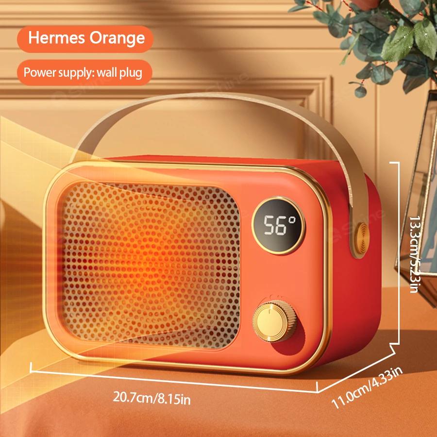 2025 New 1200W Portable Electric Heater Home Warmer Space Heater Portable With LED Display Screen PTC Ceramic Heating for Home