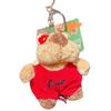 Cartoon Marmot Pendant Fluffy Groundhog Dolls Kawaii Plush Dolls Key Chain  Gifts