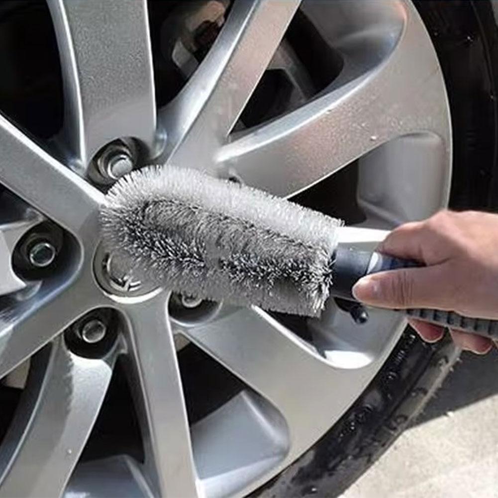 Wheel Washing Brush Microfiber Rims Spokes Wheel Barrel Brake Caliper Car Fiber SEAMETAL Premium Non-Slip Handle Ceyes