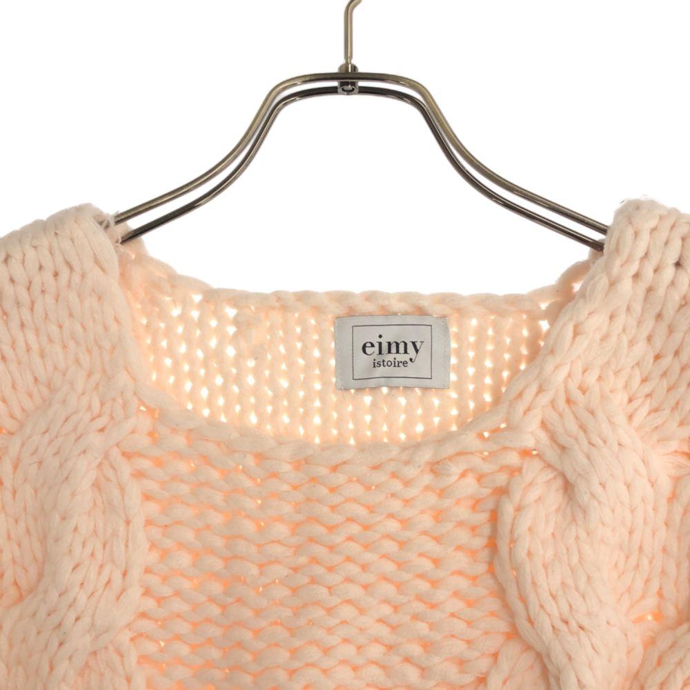 eimy istoire Long sleeve Short length chunky knit FREE pink sweater Women Used